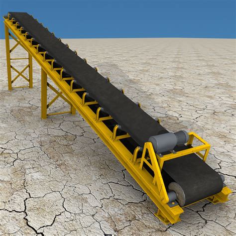 Belt Conveyor 3d Model 79 Obj Max Fbx 3ds Free3d