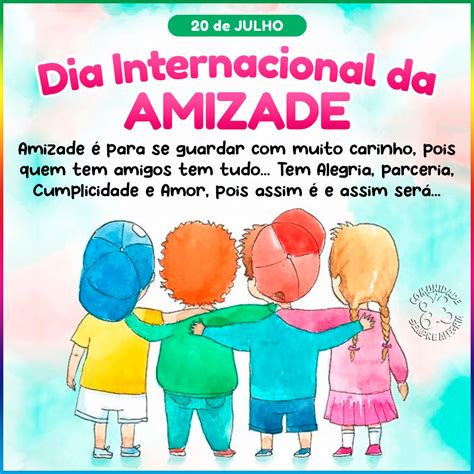 Dia Internacional Da Amizade Sempre Alegriasempre Alegria