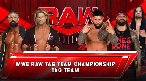 WWE 2K23 Dirty Dawgs Vs The Usos Raw Tag Team Championships YouTube