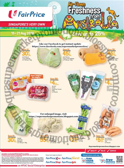 Ntuc Fairprice Fairprice Supermarket Promotion Ntuc Fairprice Freshness From Australia 15 21