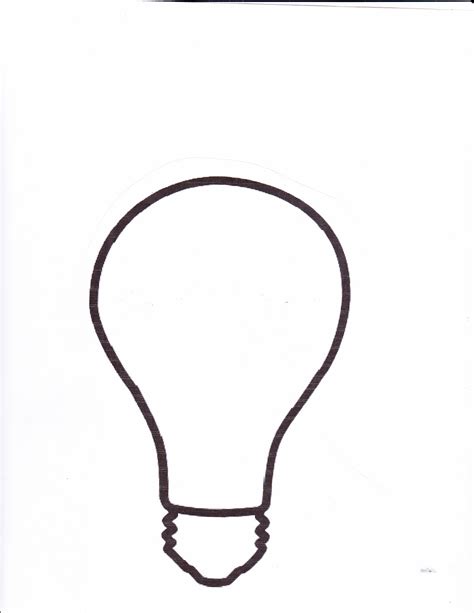 Light Bulb Template Free Download On Clipartmag