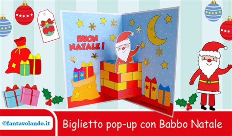 Biglietto Pop Up Con Babbo Natale Fantavolando