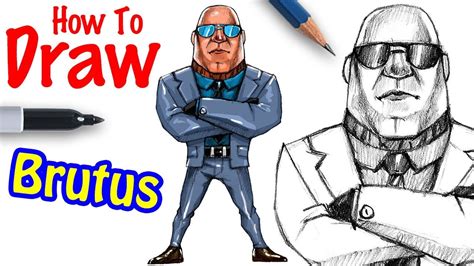 How To Draw Brutus Fortnite Youtube