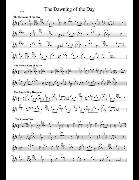 The Dawning Of The Day Sheet Music For Bagpipe Download Free In Pdf Or Midi