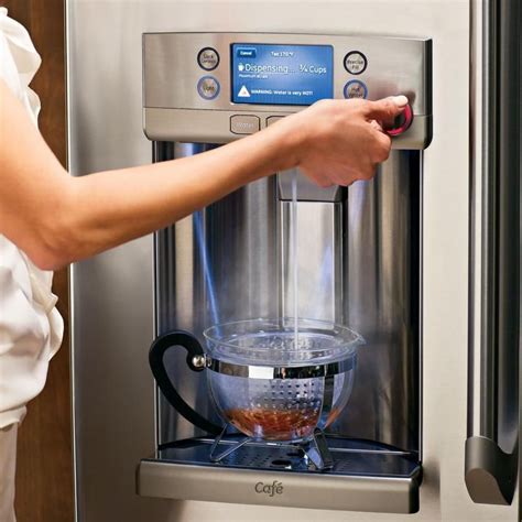 Ge S New Fridge With Hot Water Dispenser Is A Cool Idea Hot Water Dispensers French