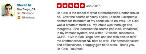 Testimonials Dr Nicole Cain Nd Ma