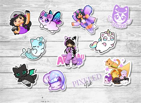 Set of 10 Aphmau Stickers die-cut - Etsy