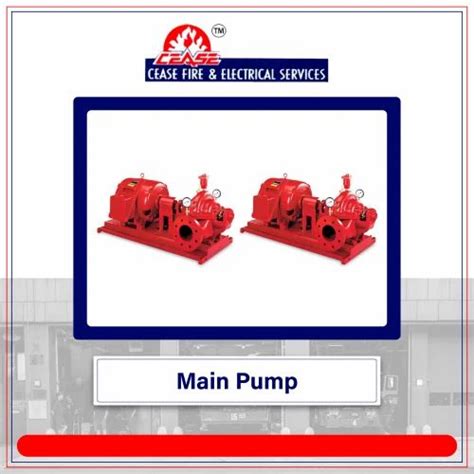 Power Source Diesel Fire Main Pump For Industrial Capacity Lpm