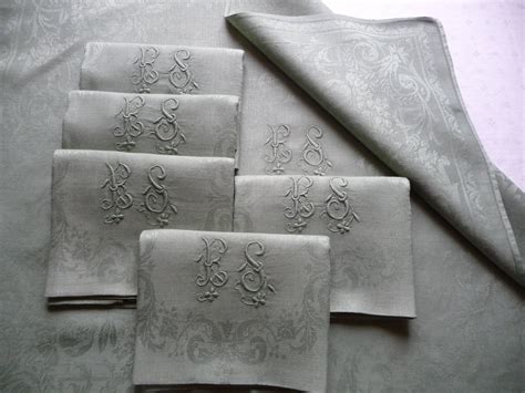 6 French Linen Dinner Napkins French Linen Napkins 6 Etsy French