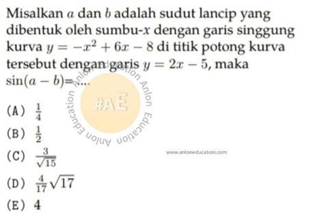 Bank Soal Trigonometri Simak Ui Matematika Dasar Anlon Education