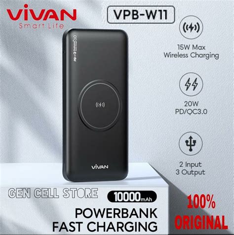 Power Bank VIVAN VPB W11 10000mAh QC3 0 PD 20W Fast Charging Wireless