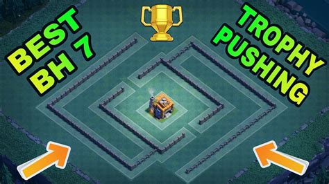 Best Bh Trophy Pushing Base Layout W Replay Coc Builder Hall