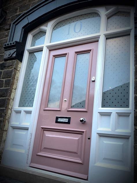 Pink Front Door Restoration Victorian Door Victorian Front Doors