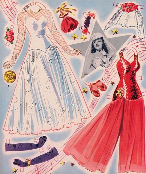 Rita Hayworth Paper Doll Book 1942 Paper Dolls Paper Dolls Book