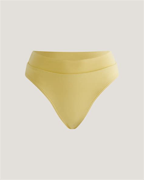 Koa Bikini Mid Pant In Lemon SABA