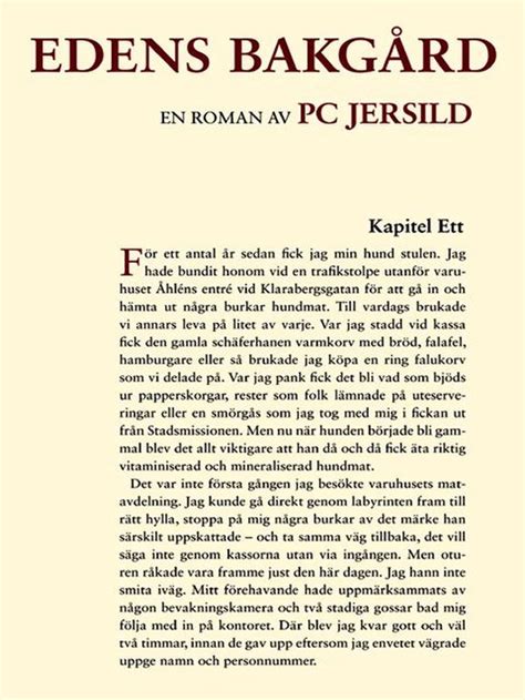 Edens bakgård ebook P C Jersild 9789197899833 Boeken bol