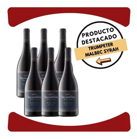 Vino Trumpeter Rutini Wines Malbec Syrah 750ml Caja X6 U