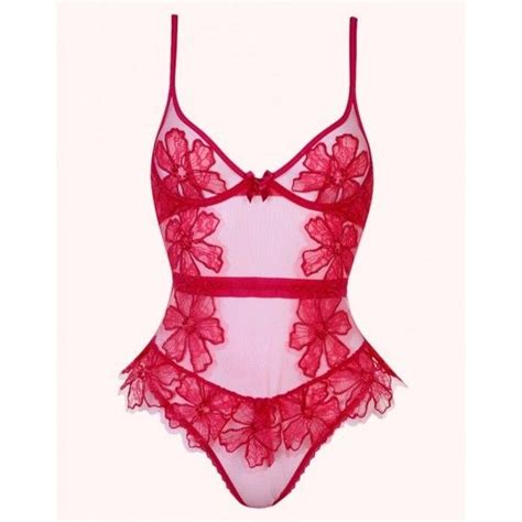 Seraphina Red Body By Agent Provocateur Liked On Polyvore Featuring Intimates And Shapewear