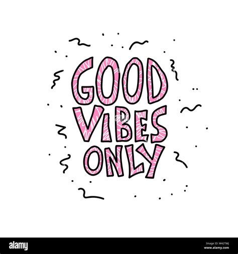 Good Vibes Only Quote Poster Template With Handwritten Lettering Hand