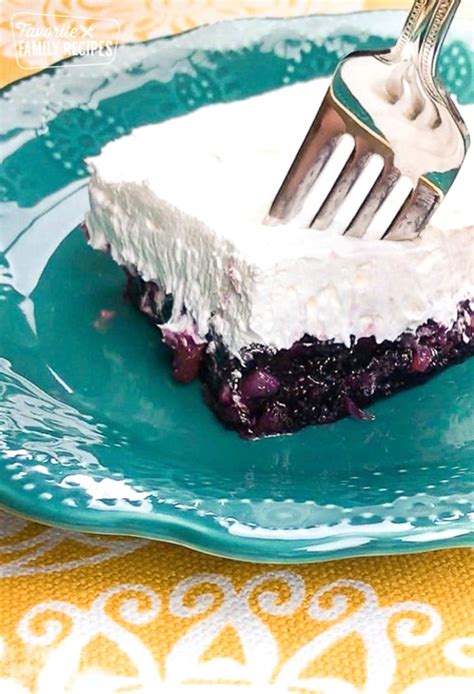 Blueberry Jello Salad With Cream Cheese Topping