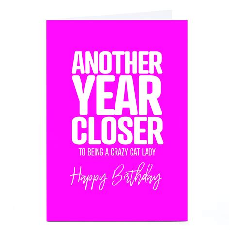 Buy Personalised Punk Birthday Card Another Year Closer For Gbp