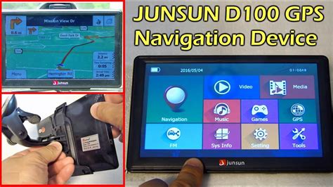 Junsun D100 7 GPS Navigator With World Map Gearbest YouTube