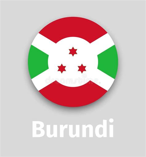 Bandeira De Burundi No Fundo Transparente Ilustração do Vetor