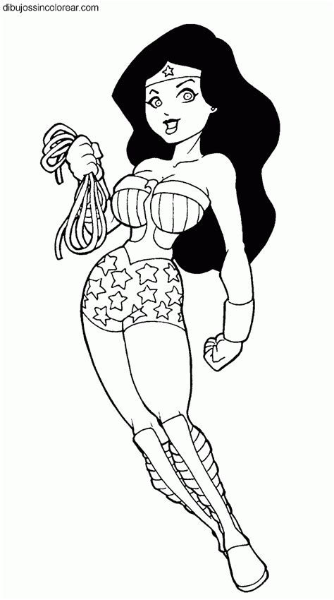 Dibujos Sin Colorear Dibujos De La Mujer Maravilla Wonderwoman Para