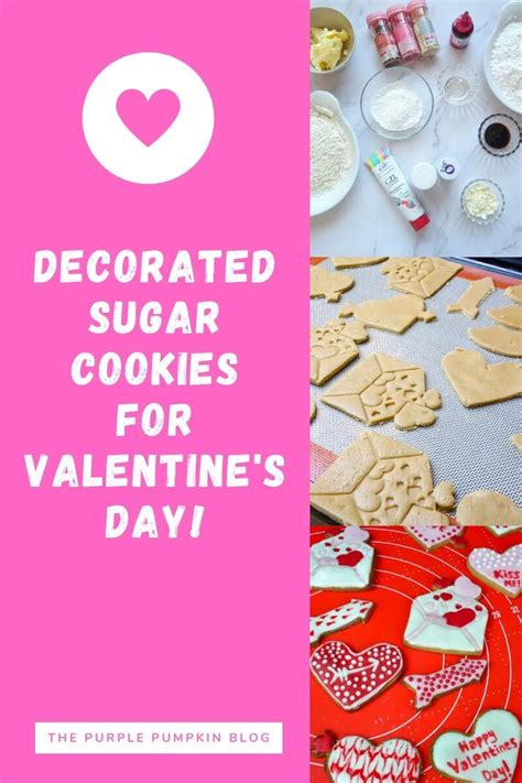 Decorated Valentines Day Sugar Cookies