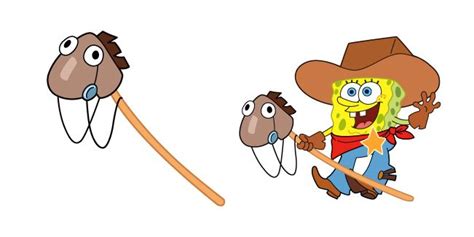 Trendy Spongebob Cowboy Yeehaw Meme Cursors Custom Cursor