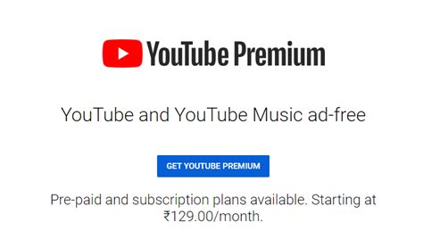 Youtube Premium And Music Premium Non Recurring Prepaid Plans Launched