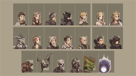 Vagrant Pixels Final Fantasy Tactics Portraits