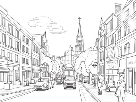 London Inspired Coloring Pages - Coloring Page