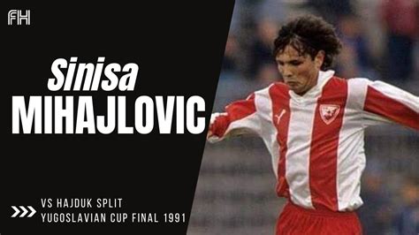 Sinisa Mihajlovic Skills Crvena Zvezda 0 1 Hajduk Split Yugoslavian Cup