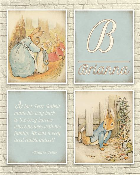 Classic Beatrix Potter Wall Art Beatrix Potter Art Print Etsy In 2022