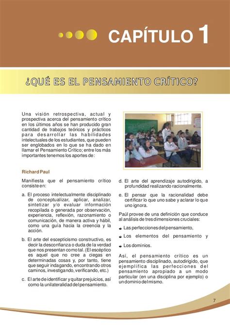 Guía Para El Desarrollo Del Pensamiento Crítico Minedu Desarrollo