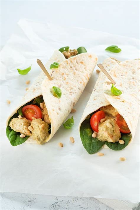 Wraps Met Romige Kip Pesto Leuke Recepten Recept Recepten