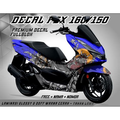 Jual Sticker Decal Full Body Untuk Motor Honda Pcx New Striping