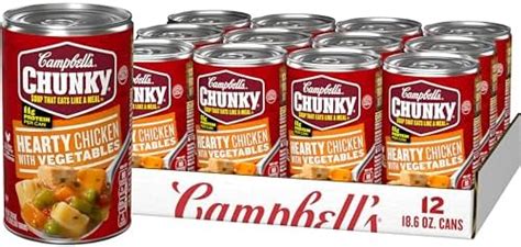 Campbell S Chunky Sirloin Burger With Country Vegetables Soup 18 8 Oz Pack Of 12