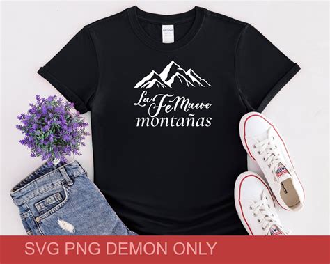 SVG PNG La Fe Mueve Montañas Para Cricut Etsy