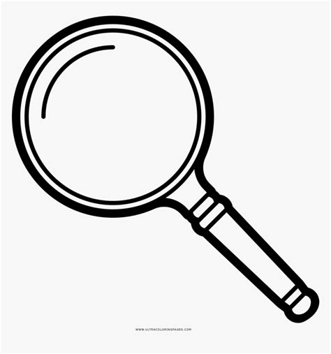 Magnifying Glass Page Coloring Pages