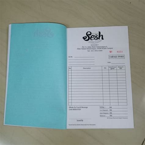 10 Buku BUKU RESIT SAIZ A5 BILL BOOK Please Chat Before Order