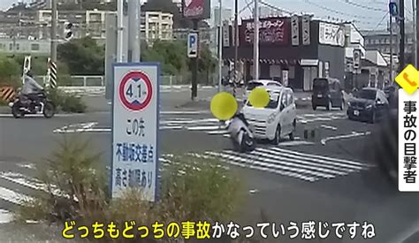 バイクと軽自動車の衝突事故の決定的瞬間！バイク運転手は十数メートル飛ばされる【動画有】 激バズ