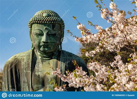 Statua Bronzea Monumentale Di Amitabha Buddha Che Uno Dei Simboli Pi