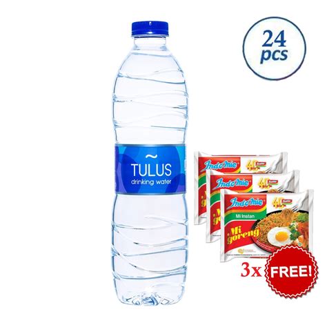 Jual TULUS WATER Air Mineral 600ml 1 Karton Gratis Indomie Goreng 3