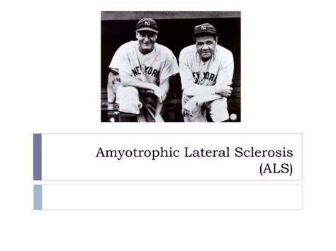 PPT Amyotrophic Lateral Sclerosis ALS PowerPoint Presentation Free