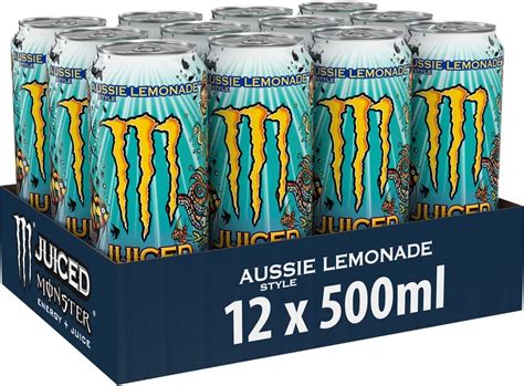 Monster Energy Juiced Aussie Lemonade 12 X 500ml Summer 2023 Edition