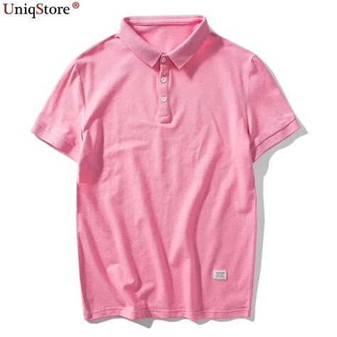 Uniqstore Men Polo Shirt 2018 New Short Sleeves Slim Fit Solid Cotton Camisa Polos Clothing