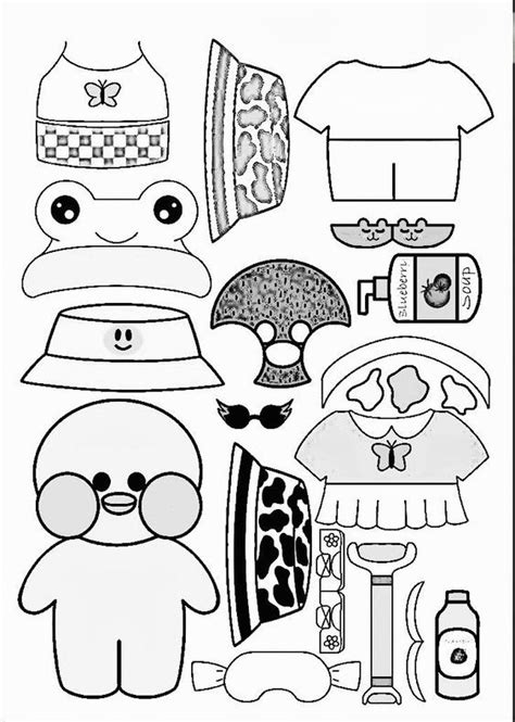 Desenhos De Paper Duck Para Imprimir E Colorir