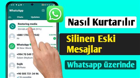 Eski Whatsapp Silinen Mesajları Nasıl Kurtarılır Whatsapp Sohbetini